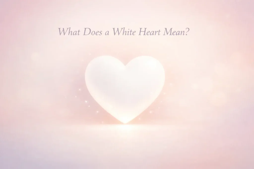 what does the white heart emoji mean