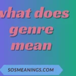 what does genre mean