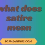 what does satire mean