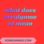 what does arraignment mean