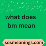 what does bm mean