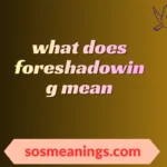 what does foreshadowing mean