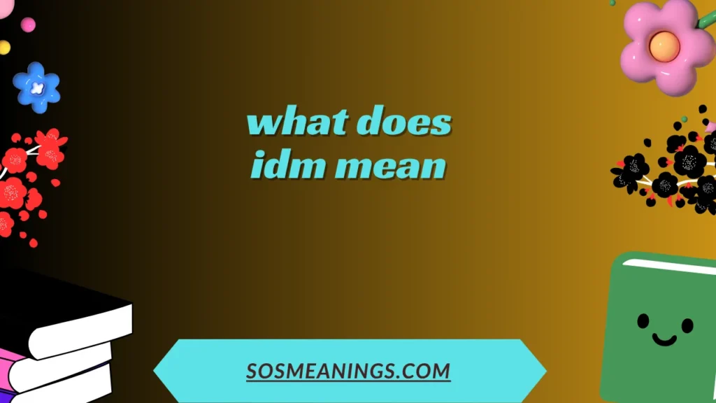 what does idm mean