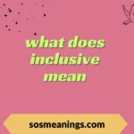 what does inclusive mean