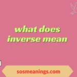 what does inverse mean
