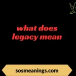 what does legacy mean