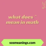 what does ^ mean in math