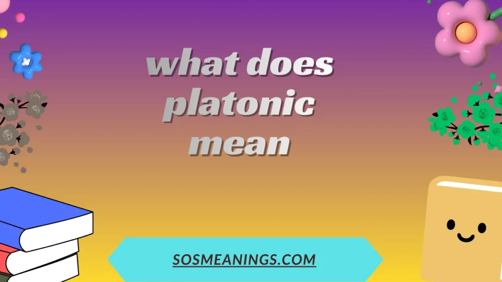 what does platonic mean