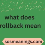 what does rollback mean