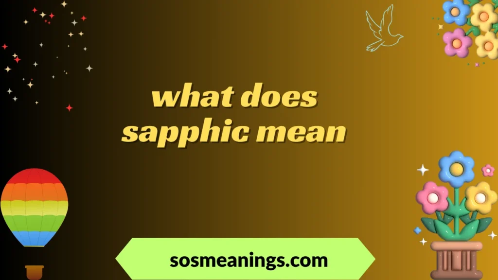what does sapphic mean