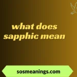 what does sapphic mean