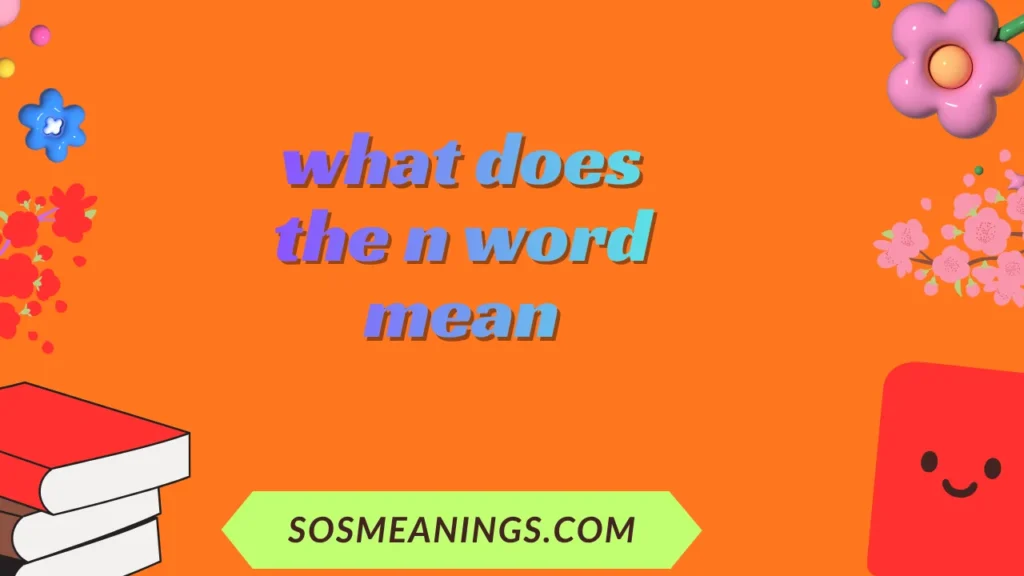 what does the n word mean