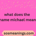 what does the name michael mean