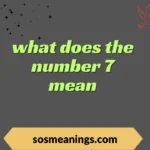 what does the number 7 mean