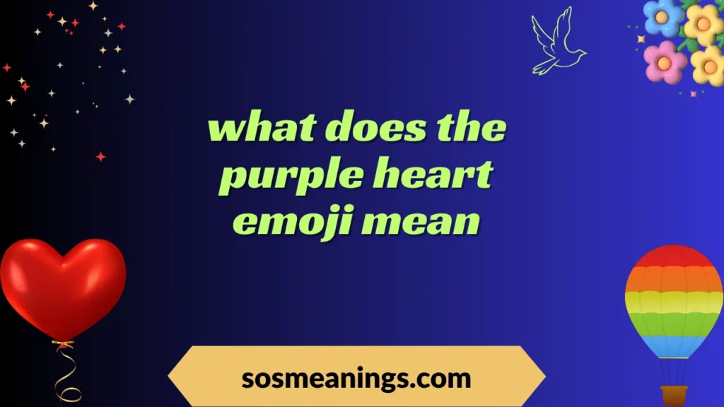 what does the purple heart emoji mean