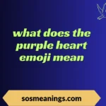 what does the purple heart emoji mean