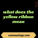 what does the yellow ribbon mean