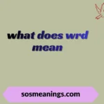 what does wrd mean