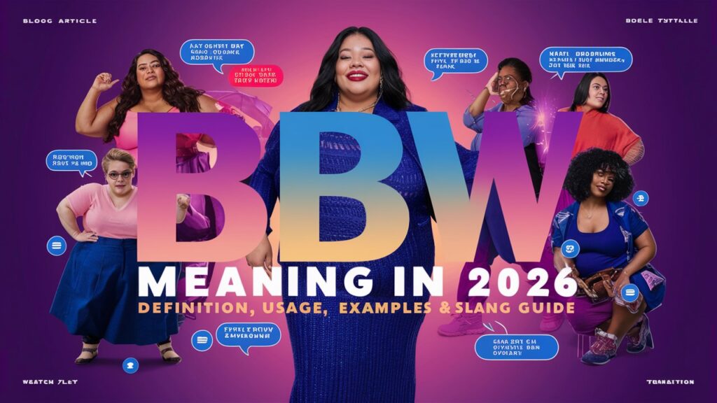 BBW means Big Beautiful Woman