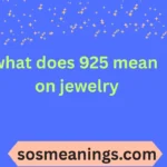 what does 925 mean on jewelry