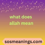 what does allah mean