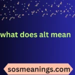 what does alt mean