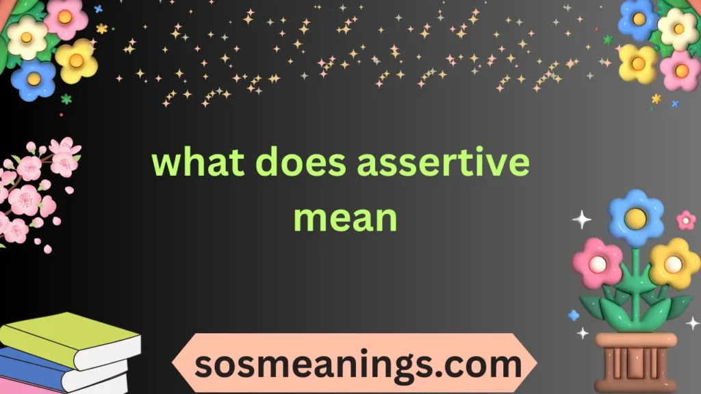 what does assertive mean