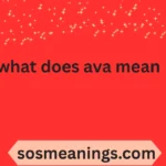 what does ava mean