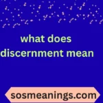 what does discernment mean