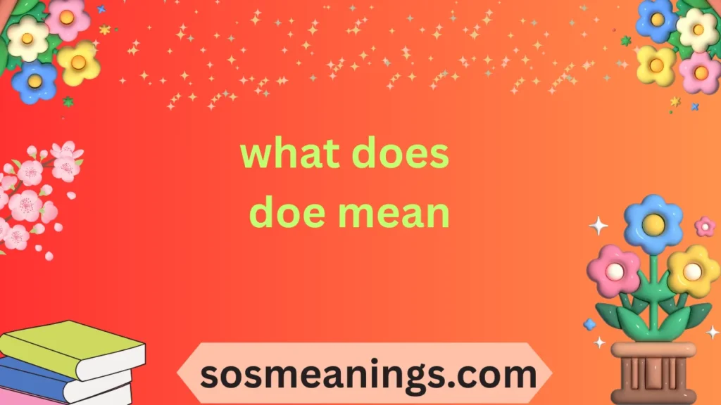 What Does DOE Mean? Full Guide & Examples 2025-26