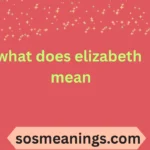 what does elizabeth mean