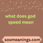 what does god speed mean