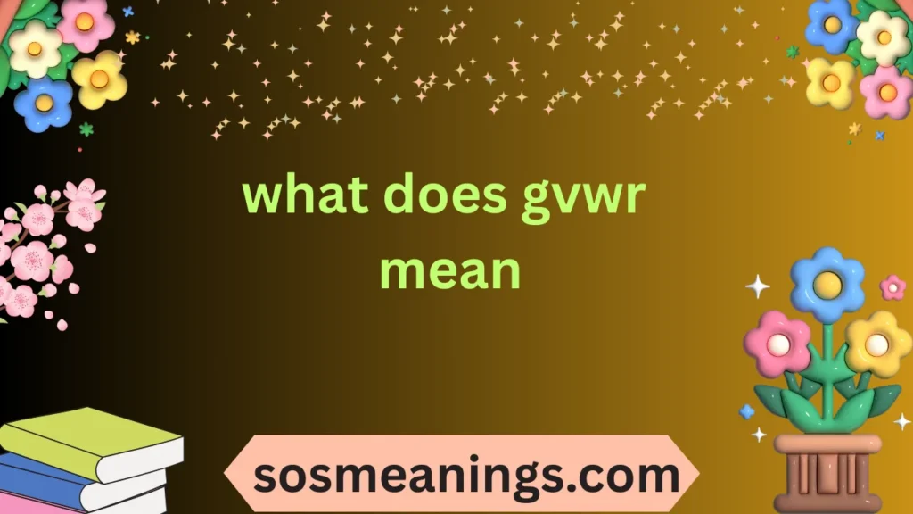 what does gvwr mean