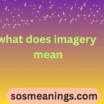 what does imagery mean