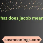 what does jacob mean