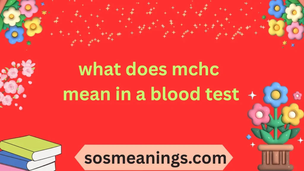 what does mchc mean in a blood test