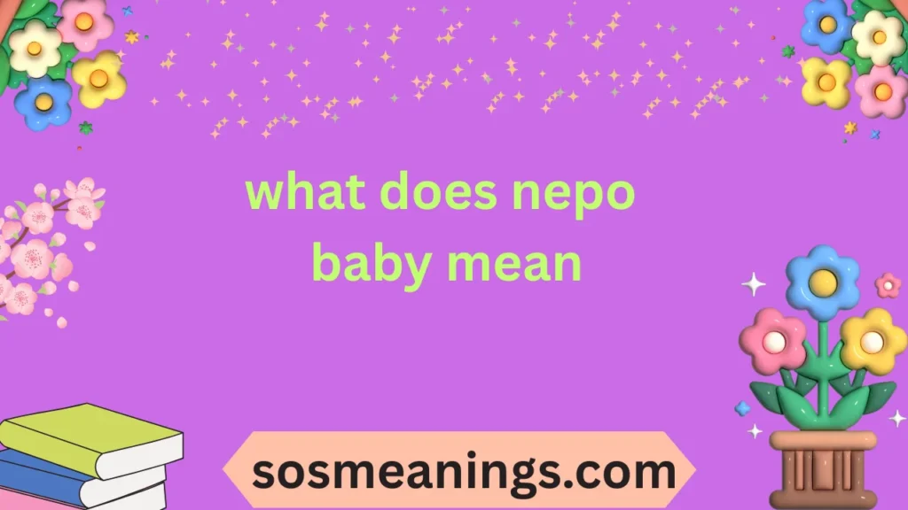 what does nepo baby mean