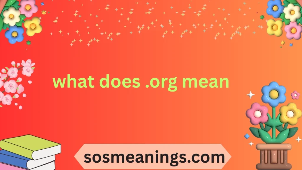 what does .org mean