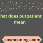 what does outpatient mean