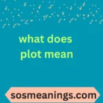 what does plot mean