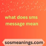 what does sms message mean