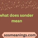what does sonder mean