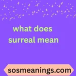 what does surreal mean