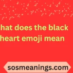what does the black heart emoji mean