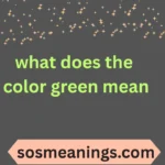 what does the color green mean