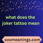 what does the joker tattoo mean