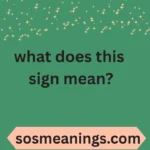 what does this sign mean?