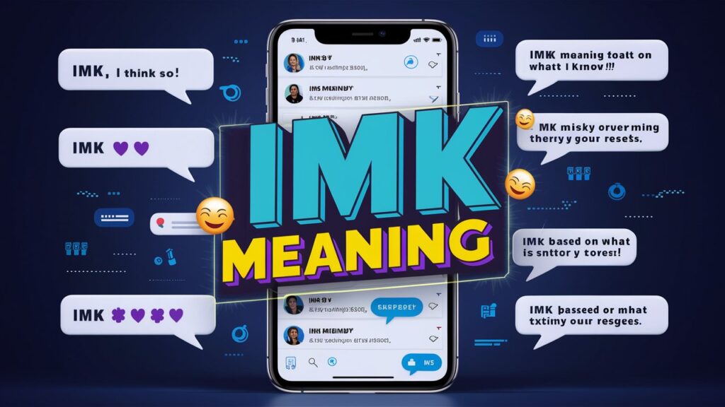 What does IMK mean in texting