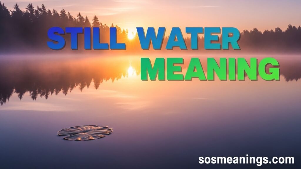 Still Water Meaning