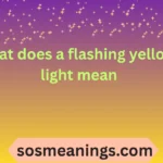 what does a flashing yellow light mean